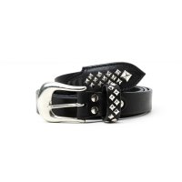 CALEE  STUDS LEATHER NARROW BELT ＜TYPE B＞
