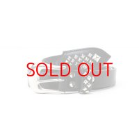 CALEE  STUDS LEATHER NARROW BELT ＜TYPE B＞