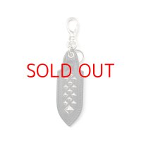 CALEE STUDS LEATHER KEY RING