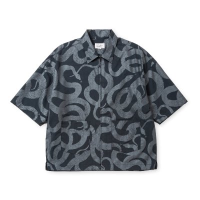 画像1: CALEE  DOTAIR®︎ SNAKE PATTERN ZIP SH ＜REFLECTOR＞