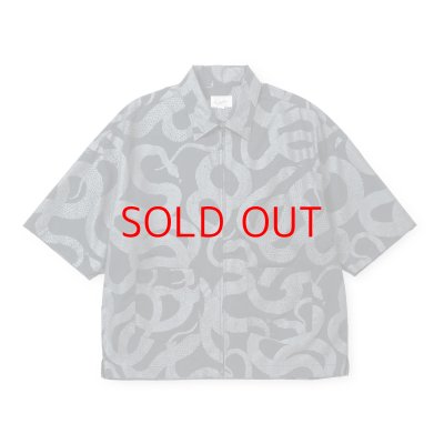 画像1: CALEE  DOTAIR®︎ SNAKE PATTERN ZIP SH ＜REFLECTOR＞