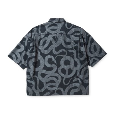 画像2: CALEE  DOTAIR®︎ SNAKE PATTERN ZIP SH ＜REFLECTOR＞