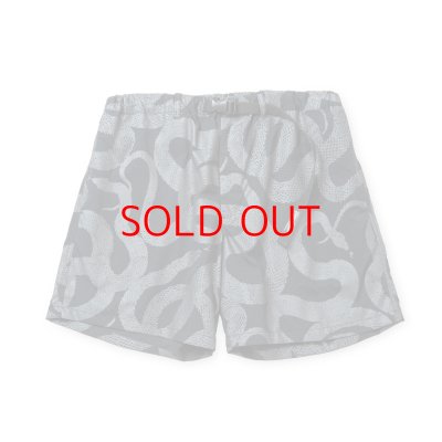 画像1: CALEE  DOTAIR®︎ SNAKE PATTERN EASY SHORTS ＜REFLECTOR＞