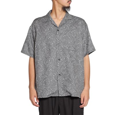 画像3: CALEE  SPIRAL JACQUARD CHAMBRAY S/S SH