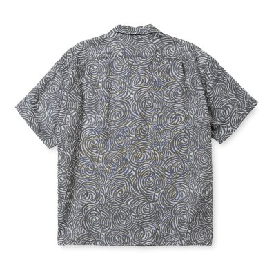 画像2: CALEE  SPIRAL JACQUARD CHAMBRAY S/S SH