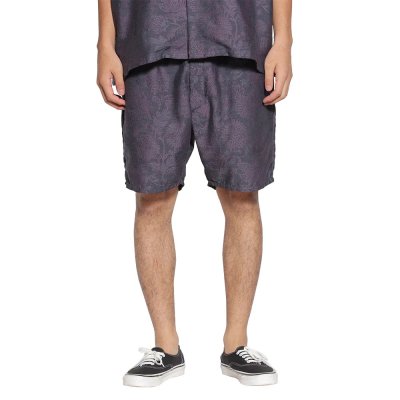 画像3: CALEE  FLOWER JACQUARD CHAMBRAY EASY SHORTS