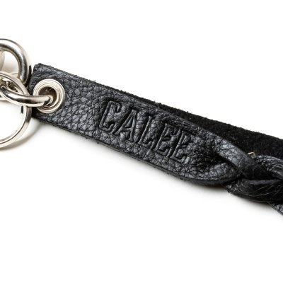 画像3: CALEE  STUDS & KNITTING LEATHER SHORT KEY RING ＜TYPE B＞