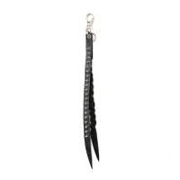 CALEE  STUDS & KNITTING LEATHER LONG KEY RING ＜TYPE B＞