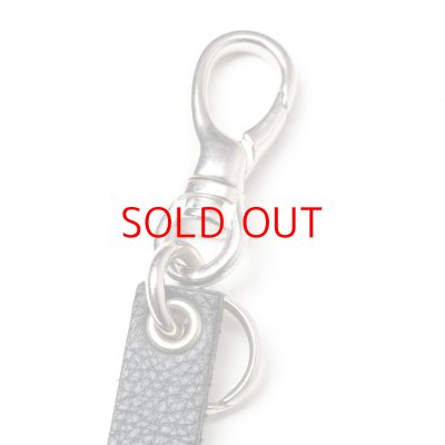 画像2: CALEE  STUDS & KNITTING LEATHER SHORT KEY RING ＜TYPE B＞