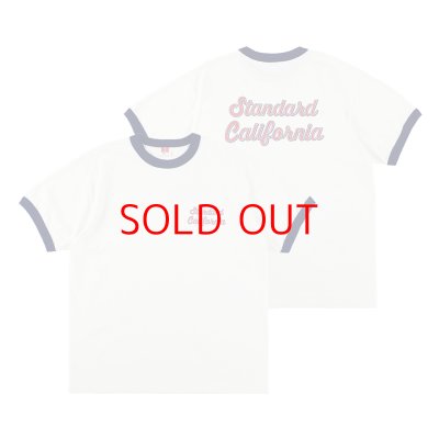 画像2: SD US Cotton Script Logo Ringer T