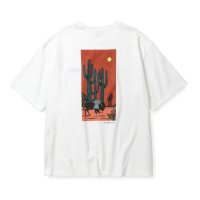 CALEE  × MIHO MURAKAMI DROP SHOULDER PRINT TEE