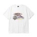 画像1: CALEE  BINDER NECK EAGLE LOGO VINTAGE TEE ＜NATURALLY PAINT DESIGN＞ (1)