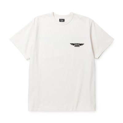 画像2: CALEE  BINDER NECK WING LOGO VINTAGE TEE ＜NATURALLY PAINT DESIGN＞