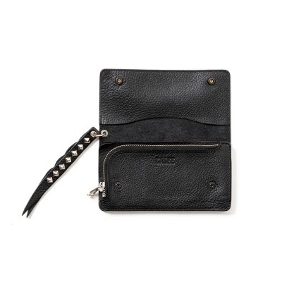 画像3: CALEE  PLANE LEATHER LONG WALLET ＜STUDS CHARM＞ 