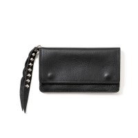 CALEE  PLANE LEATHER LONG WALLET ＜STUDS CHARM＞ 