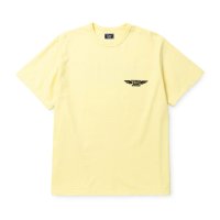 CALEE  BINDER NECK WING LOGO VINTAGE TEE ＜NATURALLY PAINT DESIGN＞