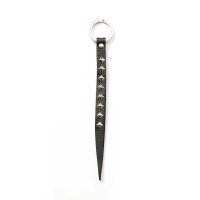 CALEE  STUDS LEATHER KEY HOLDER 