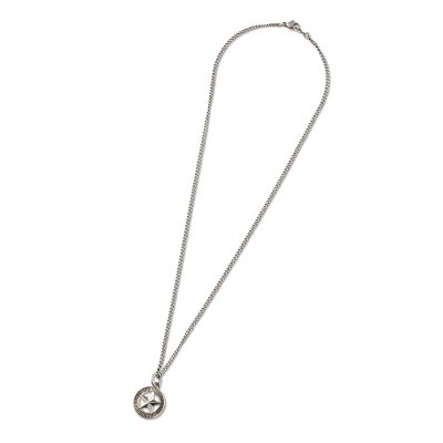 画像1: CALEE  SILVER STAR CONCHO NECKLACE