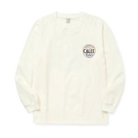 CALEE  VINTAGE TYPE CIRCLE LOGO L/S TEE