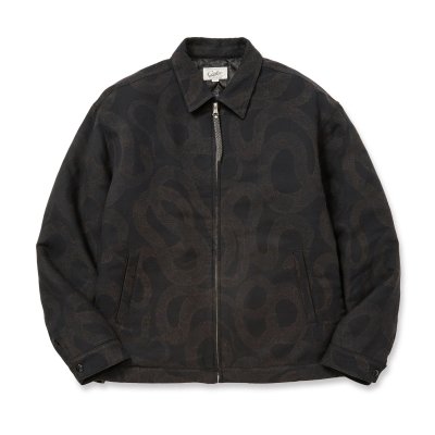 画像1: CALEE  JACQUARD SWINGTOP ＜SNAKE PATTERN＞