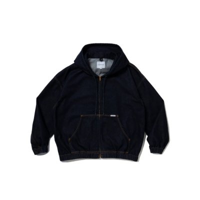 画像1: COOTIE  12.5oz Denim Zip Up Hooded Jacket