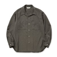 CALEE  BLATANT LOCALISM" OPEN COLLAR ROUND L/S SH