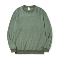 CALEE  SHAGGY FABRIC CREW NECK SW