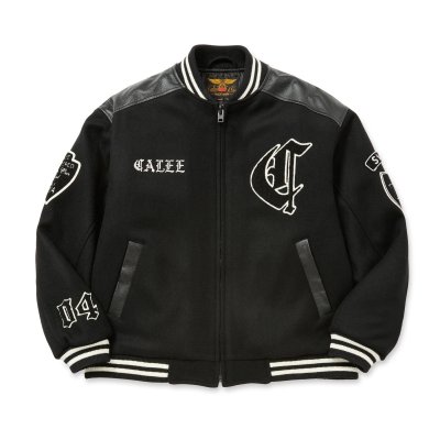 画像1: CALEE WOOL MELTON STADIUM JUMPER ＜S.V.D.S.H＞