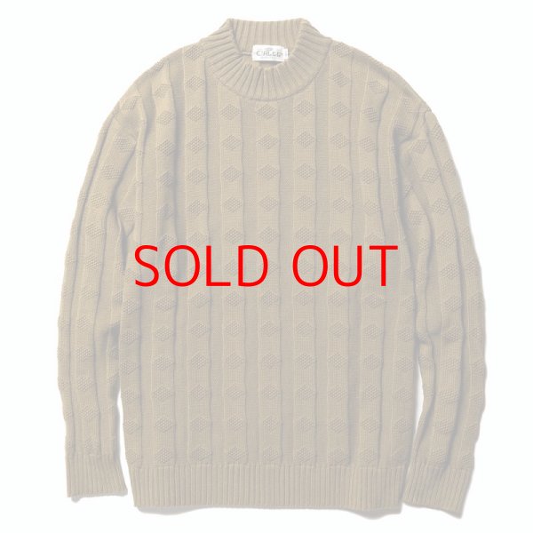 画像2: SALE 40%OFF  CALEE Mock neck jacquard knit sweater (2)