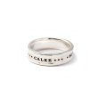 画像1: CALEE Round plane silver ring (1)