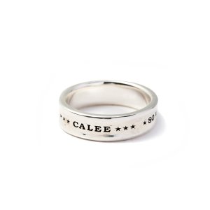 画像: CALEE Round plane silver ring
