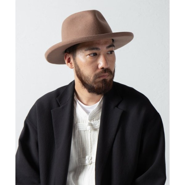 画像4: 【Racal】Edge Up Brim Wool Fedora Hat (4)