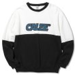 画像1: CALEE Univ. contrasting fabric crew neck sweat (1)