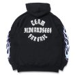 画像2: HIDE & SEEK  Flame Hooded Sweat Shirt (2)