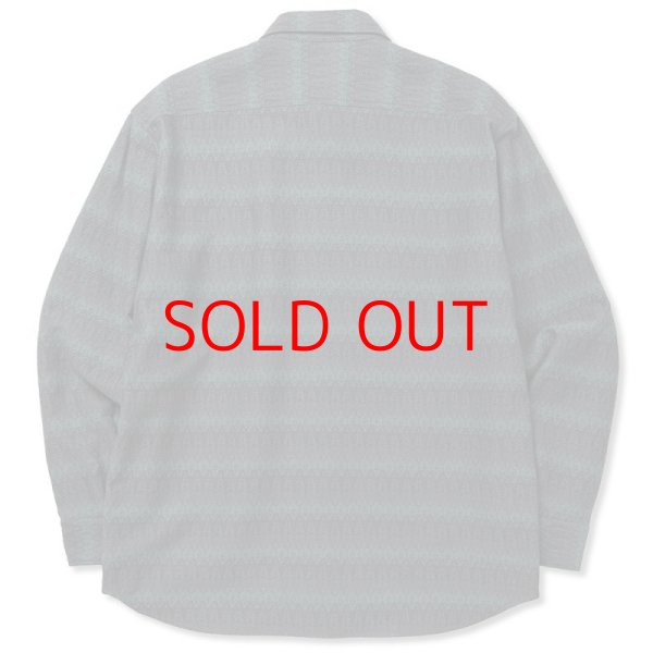 画像3:  SALE 40%OFF  CALEE  Gradation ombre herringbone L/S shirt (3)
