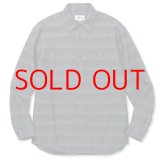 画像:  SALE 40%OFF  CALEE  Gradation ombre herringbone L/S shirt