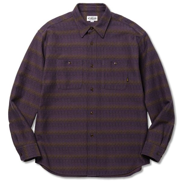 画像2: SALE  40%OFF  CALEE  Gradation ombre herringbone L/S shirt (2)