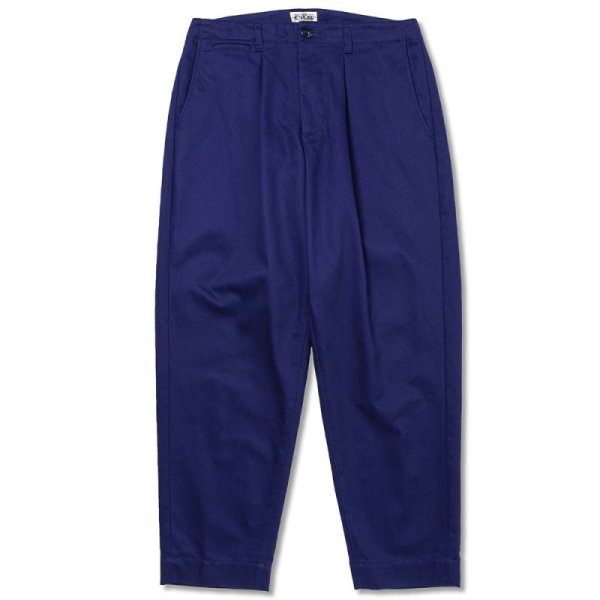 画像1: SALE 50%OFF CALEE  Vintage type chino cloth tuck trousers (1)