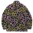 画像1: CALEE  Allover snake pattern fleece jacket (1)