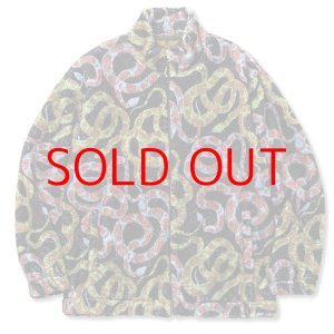 画像: CALEE  Allover snake pattern fleece jacket