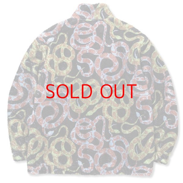 画像2: CALEE  Allover snake pattern fleece jacket (2)