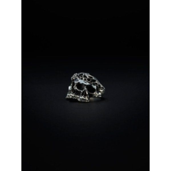 画像2: Antidote　Engraved Calvary Skull Ring　SILVER (2)