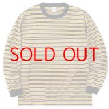 画像: SALE 40%OFF CALEE  Drop shoulder narrow pitch border L/S cutsew