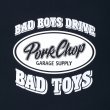 画像3:    PORK CHOP BAD TOYS ZIP UP HOODIE/NAVY (3)