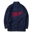 画像1: CALEE×FELLOW BY F&F EMBROIDERY VINTAGE TYPE DENIM COVERALL 　ステッカー付 (1)