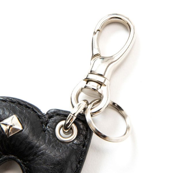 画像2: CALEE  Studs leather logo & hotel key ring <Type A> (2)