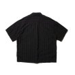 画像2: COOTIE  STRIPE SUCKER CLOTH OPEN COLLAR S/S SHIRT (2)