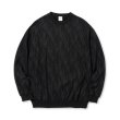 画像1: CALEE  FEATER PATTERN CREW NECK SWEAT (1)