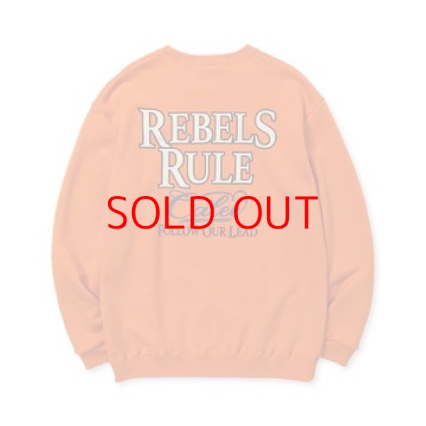 画像2: CALEE  "REBELS RULE" CREW NECK SW (2)