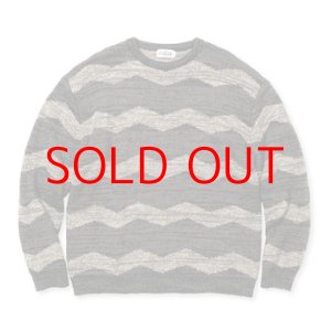 画像: SALE  40%OFF  CALEE  ZIG ZAG JACQUARD BORDER CREW NECK KNIT SW